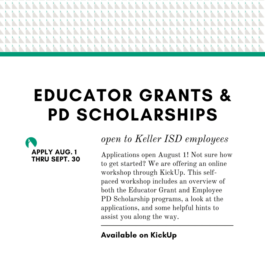 Apply for an Educator Grant and Professional Development Scholarship